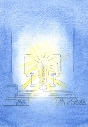 Me itse voimme Jumalan armosta murtaa esteet, jotka erottavat meidät Kristuksesta, 2002 (w/c paperilla)