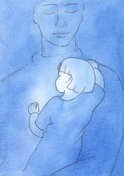 Kun joku lepää kuin lapsi, Isän syleilyssä rukouksessa, hän ei voi "näkeä" paljoa juuri tuon liiton läheisyyden vuoksi, 2002 (paperilla)