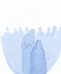 Kun Jeesus-lapsi löydettiin temppelistä, Hän kumartui eteenpäin ja selitti hiljaa Pyhälle Äidilleen (äärettömällä ystävällisyydellä), että Hänen työnsä oli jo alkanut., 2001 (paperilla)