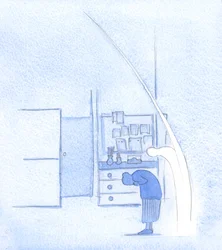 Aina kun kumarran Pyhän Kolminaisuuden edessä, pyhä enkelini tekee samoin, aivan kuten Hän kaikuu jokaisen kunnioittavan ristin merkin, 2002 (paperilla)