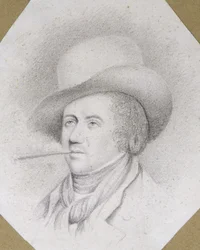 Duc de Liancourtin (1747-1827) muotokuva James Sharplesin (n. 1751-1811) maalauksen jälkeen (kynä paperille)