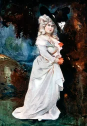 Connie Ediss elokuvassa The Silver Slipper, c1902