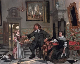 Perheen muotokuva sisätilassa (Pieter de Graeffin perhe)