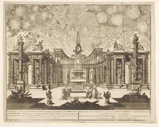 Focs artificials a Moscou celebrant la fi de la guerra russo-turca, 1775 (Acte III) Representation du Feu d