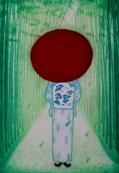 Punainen sateenvarjo, 2007 (etsaus)