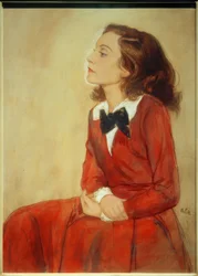 Elisabeth Bergner, Muotokuva / Piirustus E.Orlikilta
