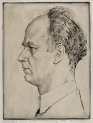 Wilhelm Furtwaenglerin (1886-1954) muotokuva - Orlik, Emil (1870-1932) - 1928 - Etsaus - 39x31,5 - Yksityiskokoelma