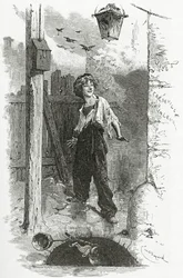 Gavroche, 1800-luku (bw-kaiverrus)