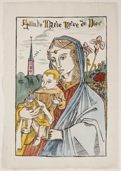 Pyhä Maria Jumalan äiti Liljan kanssa