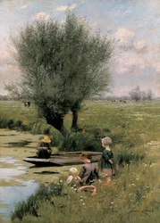 Joen rannalla