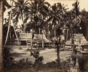 Suuren pagodin Bonzerie, 1866.