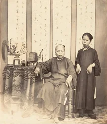Annamilaiset naiset, Cochin Kiina, 1866.
