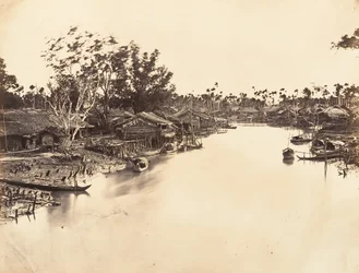Näkymä Kiinan kaupungin Cholen Sheet No. 6, Saigon, Cochinchina, 1866.