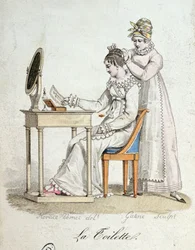 Pukeutumispöytä, n. 1816