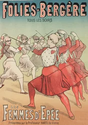 Swordswomen (väri litho)