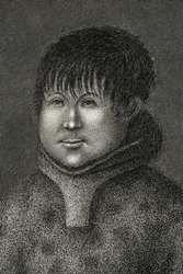John Sakeouse, syntyperäinen Jacob Soundista, Grönlannista, ensimmäisestä esquimauxista, jonka tiedetään olleen tässä maassa, 1816