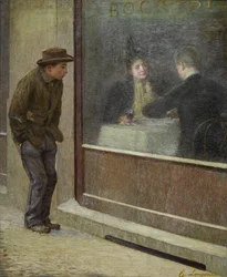Nälkäisen miehen heijastuksia tai sosiaalisia kontrasteja, 1894.