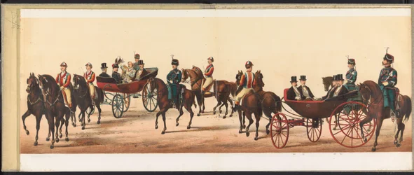 Paraati Haarlemissa, 1872 (levy 8) Kulkue pidettiin Haarlemissa 1. huhtikuuta 1872. (sarjan nimi esineellä)