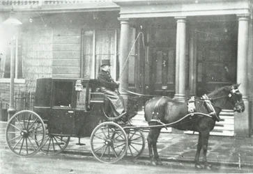 Hevosvetoinen taksi, 1890