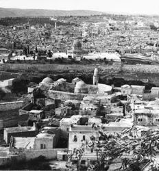 Jerusalem, pyhä kaupunki, ristiretkeläisten maali, ikuisesti pelastettu turkkilaisilta, 1917