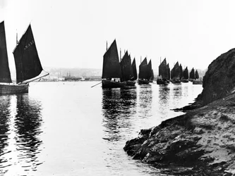 Regatta, Hayle Estuary, noin 1890.
