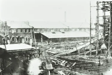 Samudas Shipbuilding Yard, Lontoo, 1863