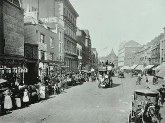 Shoreditch High Street: katsot pohjoiseen, 1896