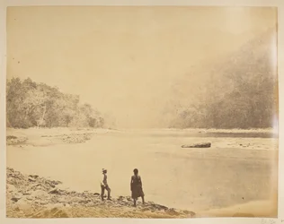 Teesta Bheerkoteella.  Näkymät Darjeelingiin. 1870-luku