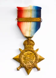 1914 tähti, n. 1917 (pronssi silkkinauhalla)