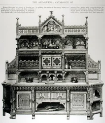 Goottilainen "Dressoir" ruokasaliin