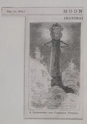 A Lighthouse - ei professori Tyndall, Moonshine, julkaistu 20. joulukuuta 1884 (puukaiverrus)