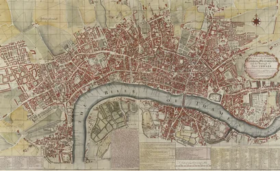 Lontoon ja Westminsterin kaupunkien sekä Southwarkin kaupungin uusi ja tarkka suunnitelma, 1725