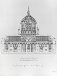 Poikkileikkaus Rooman St. Petersistä