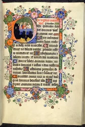 Lisätä. 42131 f.46r, Vigils of the Dead (Office of the Dead), goottilaisilla kvadraateilla, Bedford Hoursista ja Psalterista