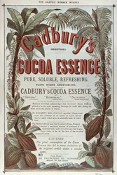 Mainos Cadburys Cocoa Essencelle, The Graphic, 1878