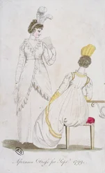 Iltapäiväpuku syyskuulle 1799