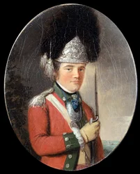 Grenadier Companyn upseeri, 63. jalkarykmentti, n. 1775