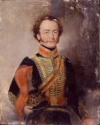 Tuntematon upseeri, rykmentti Bombay Horse Artillery, n. 1840