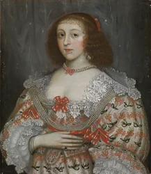 Tunnistamaton nuori nainen Kaarle I:n ajalta, noin 1635 (öljymaalaus).