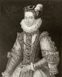 Anna Itävalta, kirjasta "History of the Reign of Philip II", julkaistu vuonna 1855