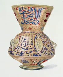 Arab-lamppu, levy VIII 1800-luvun lopun lasitavarakuvioiden albumista