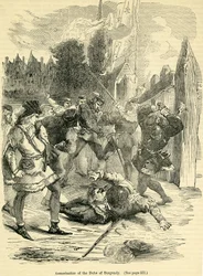 Burgundin herttuan murha, Cassellin teoksesta "Illustrated History of England"