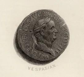 Aureus-kolikko, Vespasianuksen aikakaudelta, Titus Flavius Vespasianus