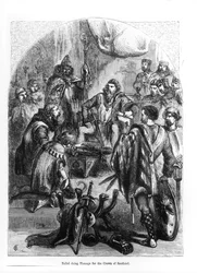 Baliol (1249-1315) tekee kunniaa Skotlannin kruunulle