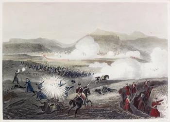 Battle Of Kars (värillinen kaiverrus)
