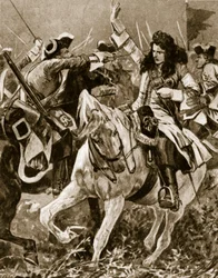 Malplaquetin taistelu, 11. syyskuuta 1709: Chevalier St. George haavoittui Espanjan perintösodan aikana;