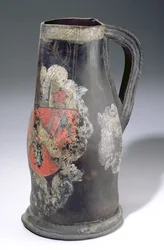 Blackjack-kannu, 1712 (nahkaa)