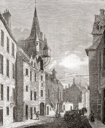 Canongate Jail, Edinburgh, Skotlanti, vanhasta Englannista: Kuvamuseo, pubi. 1847