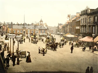 Carlisle Market Place (käsinvärinen kuva)