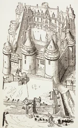 Pierrefondsin linna, Ranska, noin 1880
